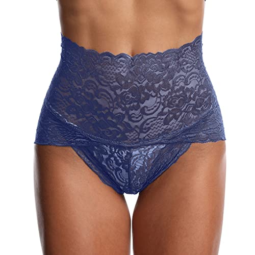 Fulidngzg Unterhosen Damen Spitze Offen Ouvert Sexy String Nahtlos Erotisch Slips String Tanga Dessous Große Größen Unterwäsche Hipster Atmungsaktiv Hohe Taille Bikini Baumwolle Schlüpfer Tangas von Fulidngzg