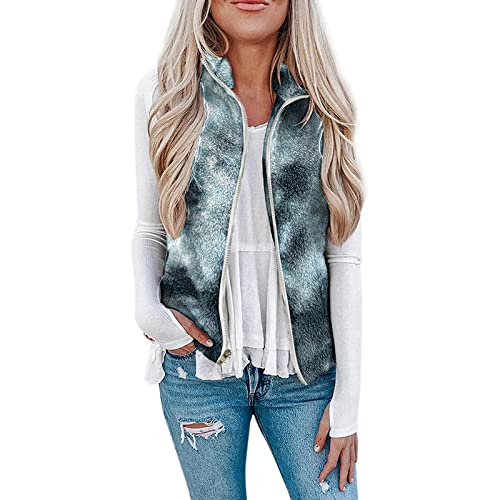 Fulidngzg Weste Damen, Dünne Damenweste Steppweste Softshell Ultraleicht Übergangsjacke Leichte Kurz Schwarze Warm mit Kapuze Fleeceweste Outdoor Übergang Ärmellose Wanderjacke von Fulidngzg