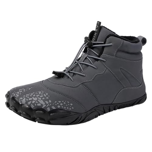 Fulidngzg Winterschuhe Damen Herren Orthoback Outdoor Winterboots Winterschuhe Wildling Weiß Winterstiefel Barfuss Schuhe 2023 Gefüttert Schneestiefel Barfußschuhe Wasserdichte Winterbarfussschuhe von Fulidngzg