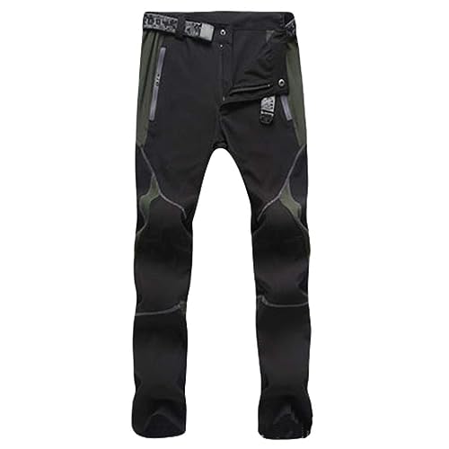 Jagdhose Herren, Militär Thermo Wanderhose Trekkinghose wasserdichte Taktische Regenhose Outdoorhose Wandern Winter Softshellhose Schneehose Softshell Atmungsaktiv Überziehhose Fahrradhose von Fulidngzg