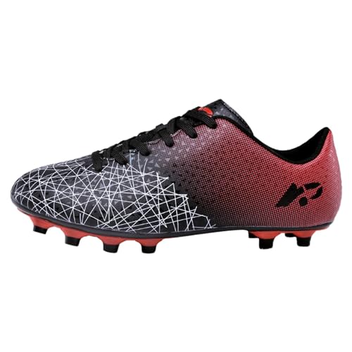 Kinder Fussballschuhe Jungen Mädchen Spike Cleats Sport Stollenschuhe Outdoor Professionelle Fußballschuhe Hallenschuhe Fussball Kunstrasen Fußball Schuhe Kickschuhe Football Shoes von Fulidngzg