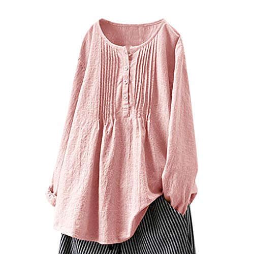 Leinenbluse Damen Oversize Stehkragen Einfarbig Langarm Longshirt V-Ausschnitt Button Frühling Sommer Oberteil Leinenhemd Tops Shirt Hemdbluse Longbluse Leinenbluse Damen Oversize Stehkragen Einfarbig Langarm Longshirt V-Ausschnitt Button Frühling Sommer Oberteil Leinenhemd Tops Shirt Hemdbluse Longbluse von Fulidngzg