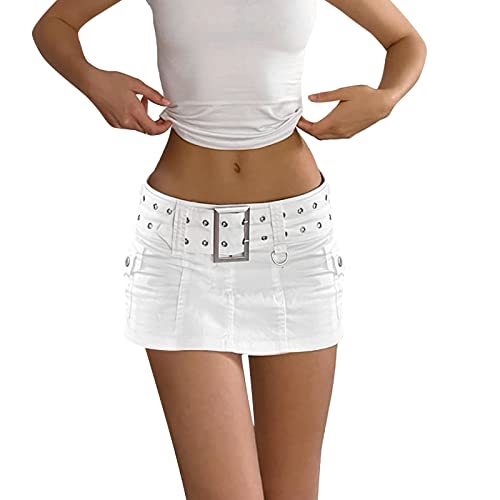 Minirock Damen Schwarz Jeans Sexy Enger Rock Minirock Bleistiftrock Mini Rock Hohe Taille A Linie Arbeitsrock Freizeitrock Herbst Büro Rock Retro Elegant Bodycon Rock Figurbetonter Rock von Fulidngzg