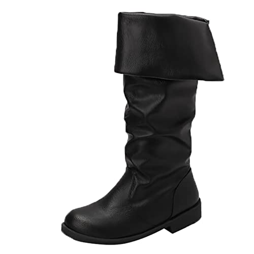 Overknees Stiefel Damen Leder mit Absatz High Heels Reitstiefel Winterschuhe Langschaf Plateau Langschaftstiefel Kniehohe Stiefel Overknees Warme Winterstiefel Cowboystiefel Sexy Westernstiefel von Fulidngzg