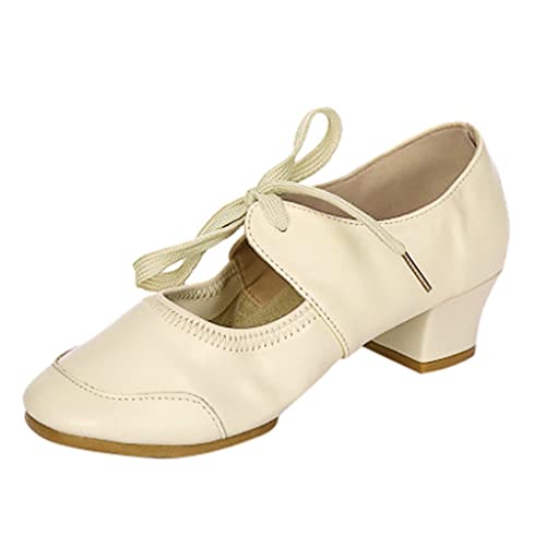 Pretty Ballerinas Damen, Mittelalter Damenschuhe Slipper Business Bequem Halbschuhe Elegant Festliche Lackschuhe Sportliche Leder Balerinaschuhe Schwarze Wildling Tanzschuhe von Fulidngzg