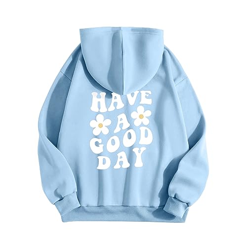 Fulidngzg Pullover Teenager Mädchen Locker mit Kapuze Kapuzenpullover Letter Print Hippie Hoodie Grosse Grössen E-Girl Aesthetic Hoody Sweatshirt 90er Oversized Elegant Pulli von Fulidngzg