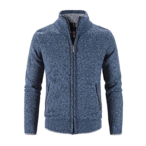 Pullover & Strickjacken für Herren: Ohne Kapuze Strick Fleecejacke Sweatjacke Norweger Oktoberfest Cardigan mit Kragen mit Reissverschluss Übergrößen Trachtenjacke Outdoor Modern Trachtenjanker von Fulidngzg