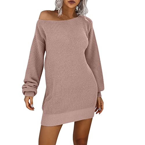 Pulloverkleid Damen Lang Sexy Strickkleid Pullikleid Enges Schnitt Pulloverkleid Winterkleider Bodycon für Leggings Sweater Kleid Strick Kleider Grobmaschig Elegant Strickpullover Langarmkleid Pulloverkleid Damen Lang Sexy Strickkleid Pullikleid Enges Schnitt Pulloverkleid Winterkleider Bodycon für Leggings Sweater Kleid Strick Kleider Grobmaschig Elegant Strickpullover Langarmkleid von Fulidngzg