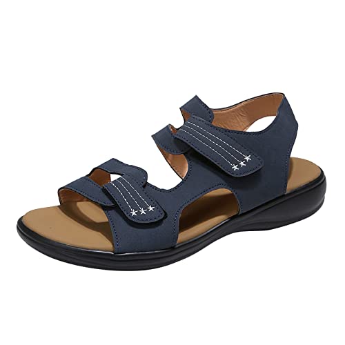Fulidngzg Sandalen Damen Bequem mit Weiche Sohle Casual Orthopädische Schuhe Sandaletten Breite Füße Elegant Wassersandalen Trekkingsandalen Leichte Plateau Sommerschuhe Outdoor Offene von Fulidngzg