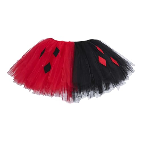 Schwarzer Tüllrock Damen Rockabilly Tütü Röcke Tüll Petticoat Schwarz Party Tutu Rock Ballet Tanzkleid 3 Lagig Kurz Puffy Tüllrock Karneval Kostüm XXL Reifrock Ballettrock Unterrock von Fulidngzg