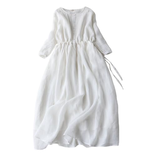 Sexy Kleid Damen Kurzarm Leinen Maxikleid 50 Style Lässige Strandkleid Schicke Leichte Damenkleider Vintage Lang Sommerkleid Große Größen Elegant Hawaii Kleid Locker Italienische Kleider Sexy Kleid Damen Kurzarm Leinen Maxikleid 50 Style Lässige Strandkleid Schicke Leichte Damenkleider Vintage Lang Sommerkleid Große Größen Elegant Hawaii Kleid Locker Italienische Kleider von Fulidngzg
