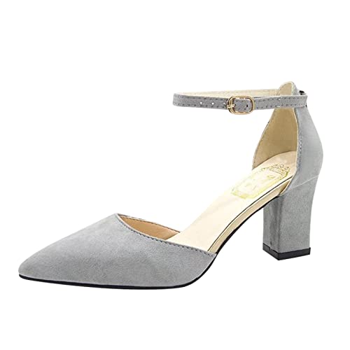 Sommerschuhe Damen Breite Füße Bequem Leder Geschlossen Elegant Spitz Zum Schnüren High Heels Zum Schnüren Punk Gothic Sexy Sandalen Sexy Hochzeit Pumps Größe mit Absatz Tanzschuhe Schuhe von Fulidngzg