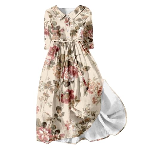 Strandkleid Damen Luftig Kurzarm Leinen Sommerkleid Große Größen Luftig Maxikleid Vintage Leichte Italienische Kleider Schicke Elegant Strandkleid Curvy 50 Style Beach Dress Lang Damenkleider Strandkleid Damen Luftig Kurzarm Leinen Sommerkleid Große Größen Luftig Maxikleid Vintage Leichte Italienische Kleider Schicke Elegant Strandkleid Curvy 50 Style Beach Dress Lang Damenkleider von Fulidngzg
