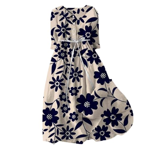 Strandkleid Damen Sommer Kurzarm Leinen Italienische Kleider 50 Style Lang Sommerkleid Elegant Luftig Damenkleider Lässige Curvy Strandkleid Schicke Locker Boho Kleid Vintage Maxikleid Strandkleid Damen Sommer Kurzarm Leinen Italienische Kleider 50 Style Lang Sommerkleid Elegant Luftig Damenkleider Lässige Curvy Strandkleid Schicke Locker Boho Kleid Vintage Maxikleid von Fulidngzg
