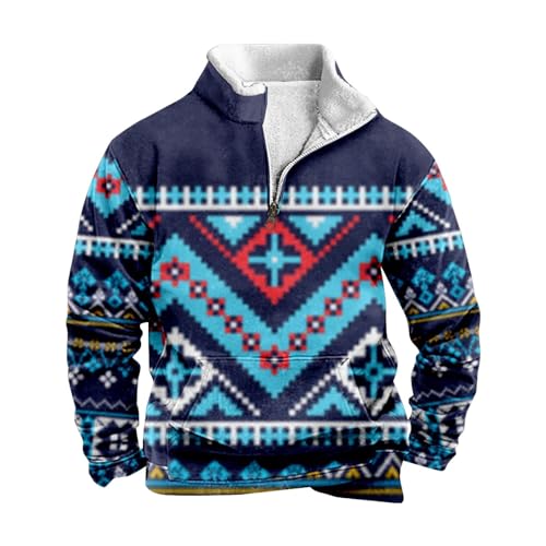 Sweatshirt Herren Ohne Kapuze Norweger mit Reißverschluss Winterpullover Arbeitspullover Schwarzer Fleecepullover Pullover Langarm Thermo Funktionsshirt Jagd Warm Wollpullover Sweatshirt Herren Ohne Kapuze Norweger mit Reißverschluss Winterpullover Arbeitspullover Schwarzer Fleecepullover Pullover Langarm Thermo Funktionsshirt Jagd Warm Wollpullover von Fulidngzg