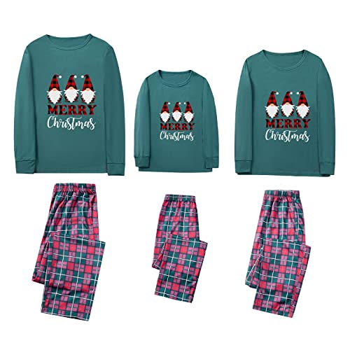 Weihnachtspyjama Familie Set: Papa Mama Kinder Baby Lang Nachtwäsche Weihnachts Schlafanzug Lustig Langarm Weihnachtsschlafanzüge Kuscheliger Rotes Kariertes Christmas Pyjama Weihnachtsnachtwäsche von Fulidngzg