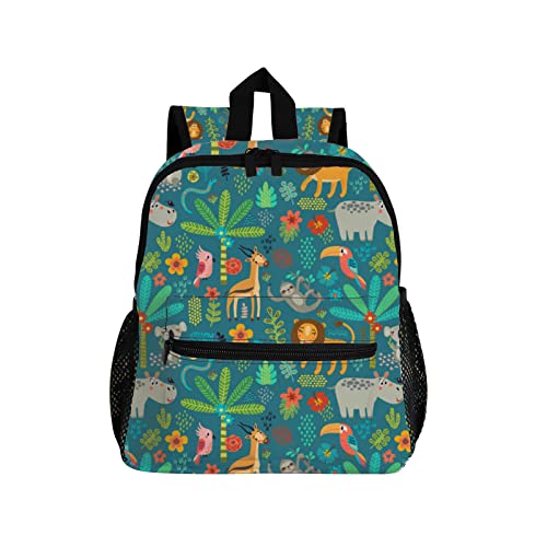 Fuliko Kawaii Rucksack Kinder mit Fach, 14 Zoll Karikatur Natur Schulranzen Leicht Kindergartenrucksack Mädchen Jungen 3-8 Jahren, Lässig Kinderrucksack Schulrucksack Daypacks von Fuliko