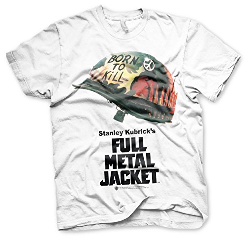 Full Metal Jacket Offizielles Lizenzprodukt Poster Allover Herren T-Shirt (Weiß), X-Large von Full Metal Jacket