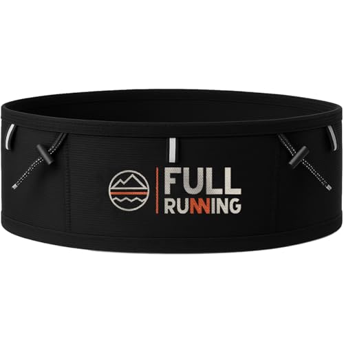 Full Running Laufgürtel für Damen und Herren | Laufgürtel und Trail mit wasserdichter Tasche, Rückenhalterung, Stöcke und Platz für Handy, Soft Flash und Gele | Schwarz, Schwarz , Large, Laufgürtel Full Running Laufgürtel für Damen und Herren | Laufgürtel und Trail mit wasserdichter Tasche, Rückenhalterung, Stöcke und Platz für Handy, Soft Flash und Gele | Schwarz, Schwarz , Large, Laufgürtel von Full Running