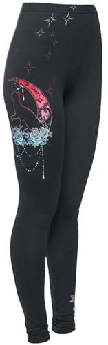 Full Volume by EMP Damen Schwarze Leggings mit dekorativem Print XS von Full Volume by EMP