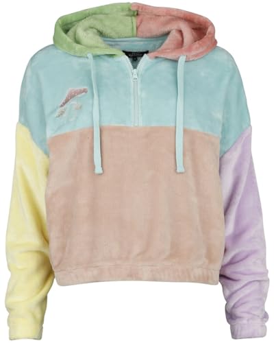 Full Volume by EMP Damen bunter kurzer Hoodie mit Reißverschluss S von Full Volume by EMP