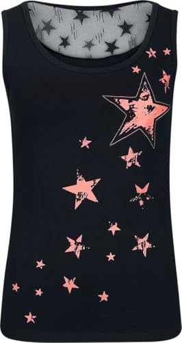 Full Volume by EMP Damen schwarzes Top mit Rückenausschnitt aus Spitze XL von Full Volume by EMP