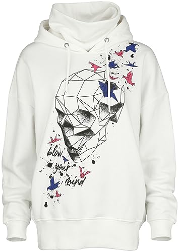 Full Volume by EMP Damen weißer Pullover mit grafischem Print L von Full Volume by EMP