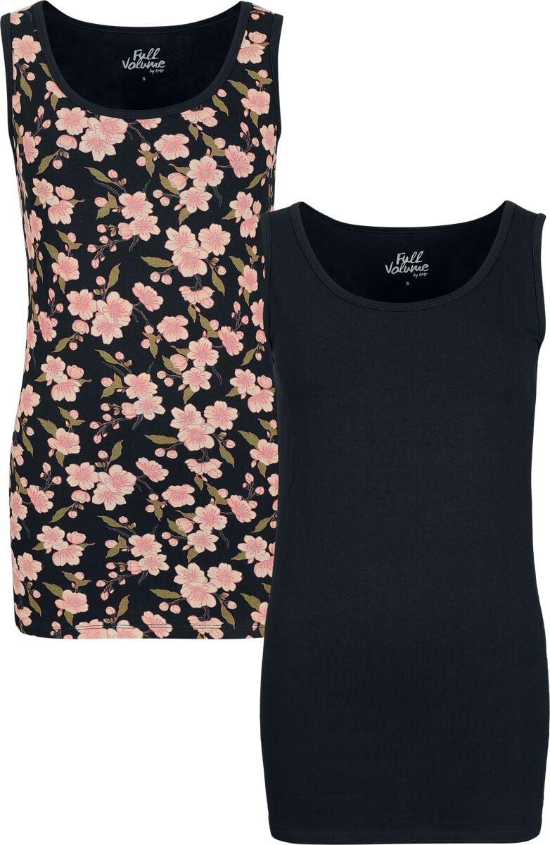 Full Volume by EMP Double Pack Top schwarz in XXL von Full Volume by EMP