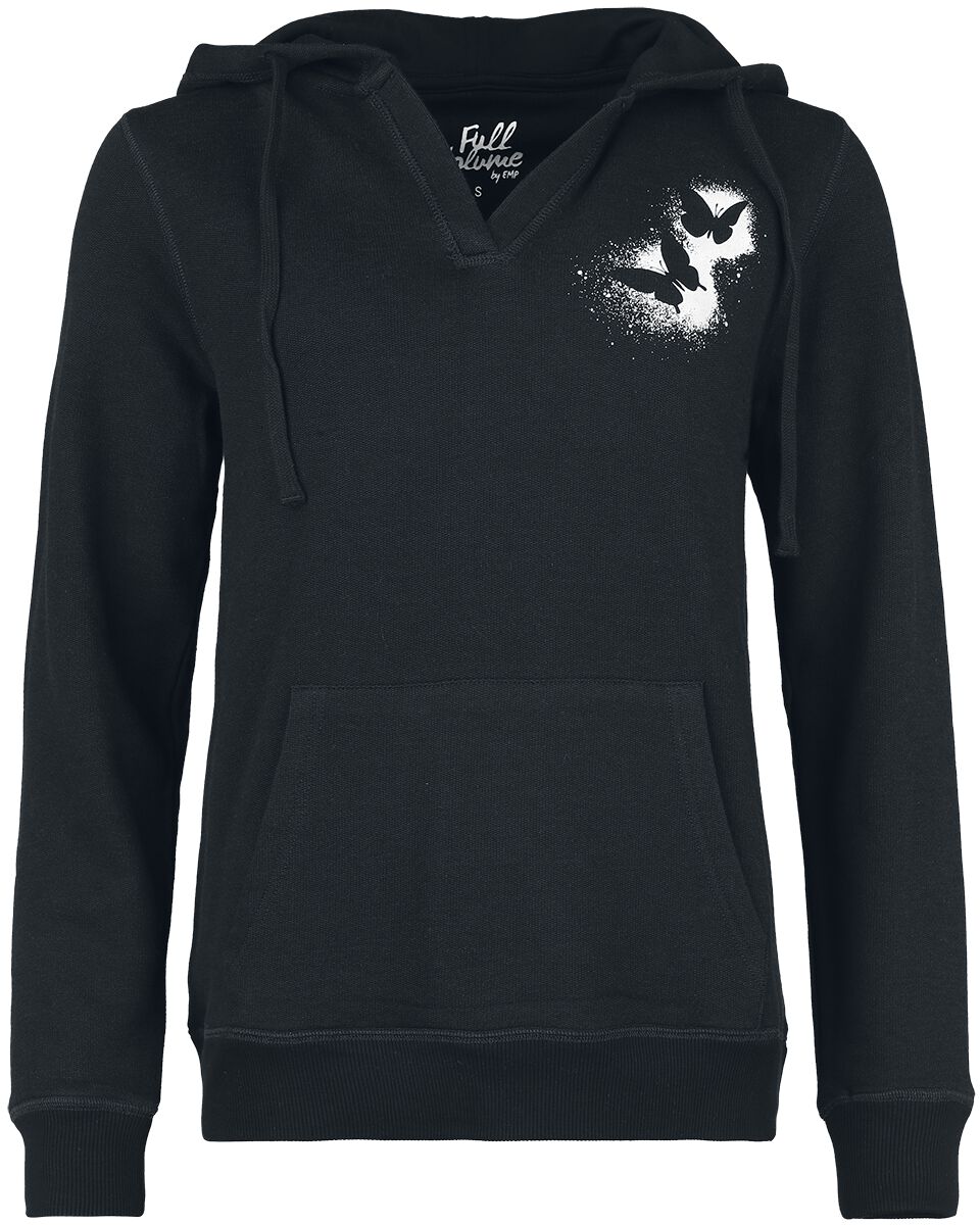 Full Volume by EMP Hoody With Butterfly Print Kapuzenpullover schwarz in XXL Full Volume by EMP Hoody With Butterfly Print Kapuzenpullover schwarz in XXL von Full Volume by EMP
