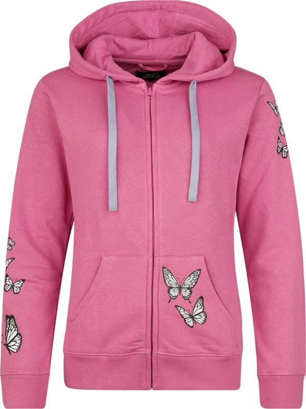 Full Volume by EMP Lovely Butterfly Kapuzenjacke violett in XXL von Full Volume by EMP