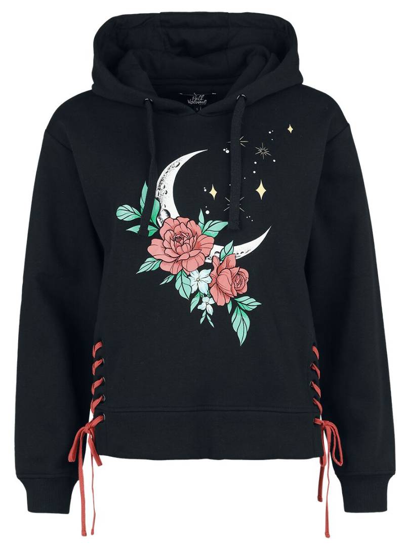 Full Volume by EMP Kapuzenpullover - Hoody With Large Frontprint And Lacing - S bis XXL - für Damen - Größe M - schwarz von Full Volume by EMP