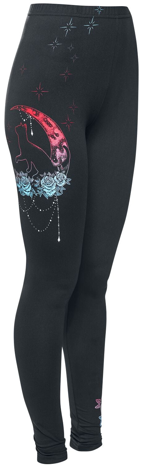 Full Volume by EMP Leggings - Leggings mit dekorativem Print - XS bis XXL - für Damen - Größe XXL - schwarz von Full Volume by EMP