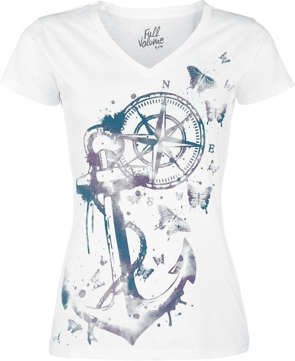 Full Volume by EMP Shades Of Truth T-Shirt weiß in L von Full Volume by EMP