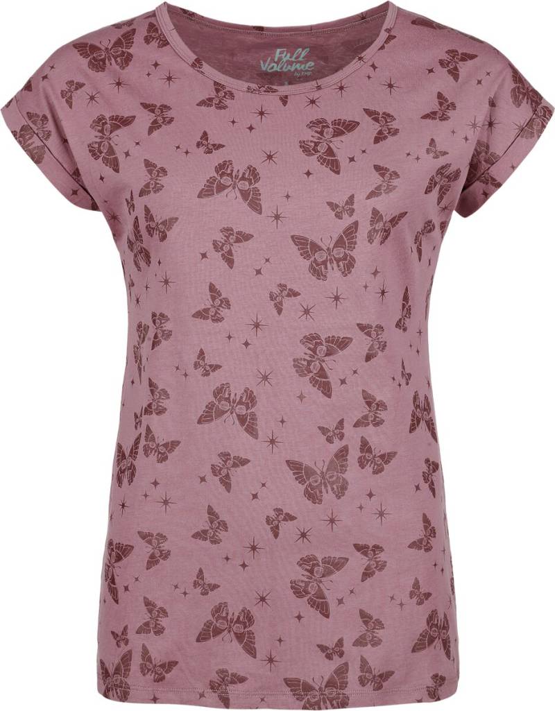 Full Volume by EMP Lovely Butterfly T-Shirt lila in XXL von Full Volume by EMP