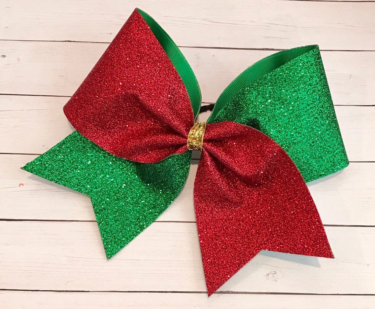 Cheer Bow - Weihnachtliche Glitzer Schleife Cheer Bow - Weihnachtliche Glitzer Schleife von FullBidBows