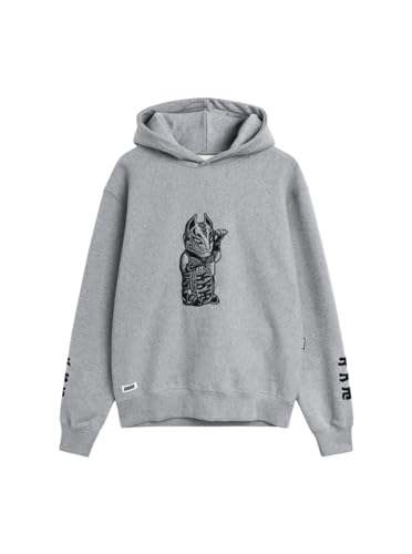 Fortnite Fox Clan Hoodie | Offizielles Epic Games Produkt | Unisex Hoodie, Ash Grey, Large von Fulllife