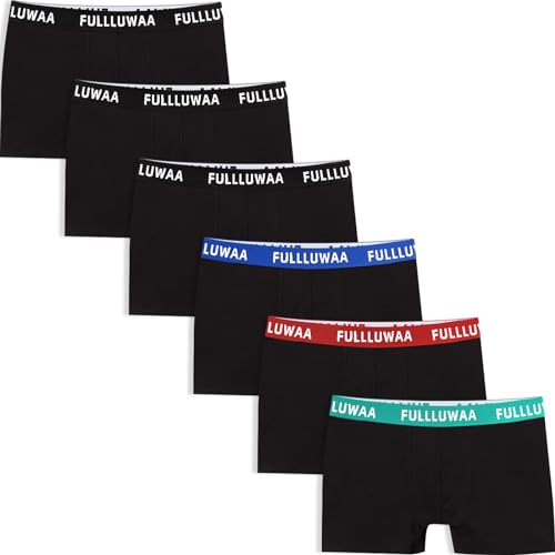 Fullluwaa Boxershorts Herren 6er Pack Retroshorts Trunks Men Unterwäsche Unterhosen Männer Baumwolle S,M,L,XL,2XL,3XL von Fullluwaa