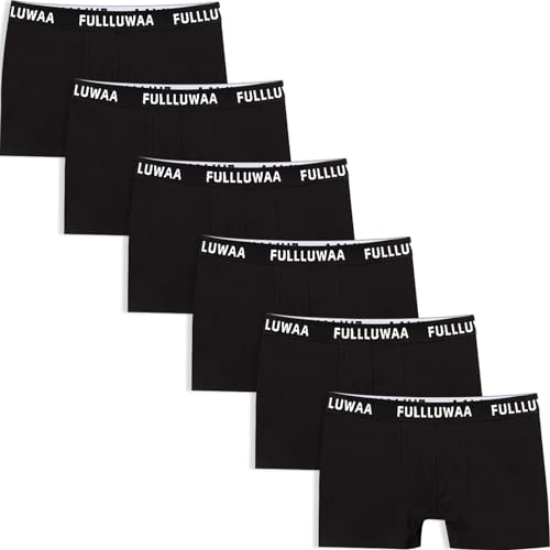 Fullluwaa Boxershorts Herren 6er Pack Retroshorts Trunks Men Unterwäsche Unterhosen Männer Baumwolle S,M,L,XL,2XL,3XL von Fullluwaa