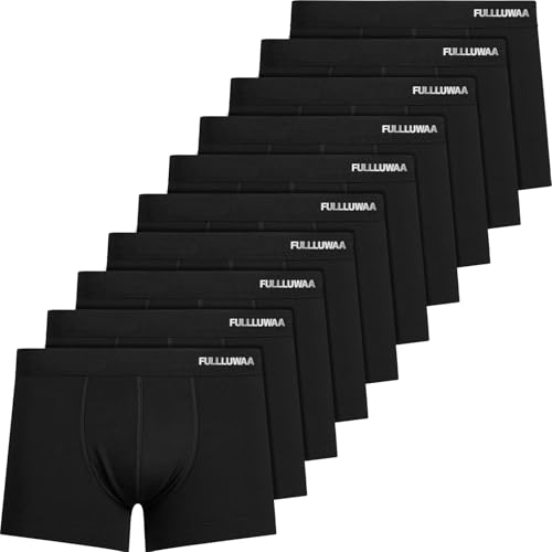 Fullluwaa Boxershorts Herren 10er Pack Baumwolle Unterhosen Männer Ohne Kratzenden Zettel Atmungsaktiv und Weiche Herrenunterwäsche von Fullluwaa