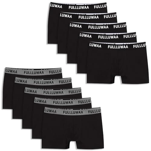 Fullluwaa Boxershorts Herren 6/10er Pack Retroshorts Trunks Men Unterwäsche Unterhosen Männer Baumwolle S-3XL von Fullluwaa