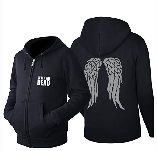Fuman Daryl Kapuzenjacke Dixon Flügel Hoodie Pullover Kapuzenjacke Sweatjacke Reißverschluss von Fuman