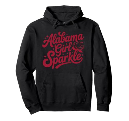 Alabama Girl Sparkle Fun floral Design Cute Pullover Hoodie von Fun Alabama Threads