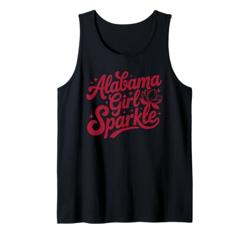 Alabama Girl Sparkle Fun floral Design Cute Tank Top von Fun Alabama Threads