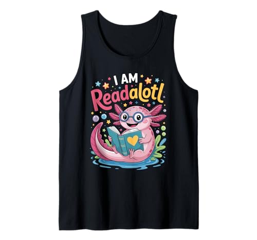 Axolotl Books I Am Readsalotl Reading Bookworm Mädchen Kinder Tank Top Axolotl Books I Am Readsalotl Reading Bookworm Mädchen Kinder Tank Top von Fun Axolotl Books Reading Bookworm Boys Girls Kids