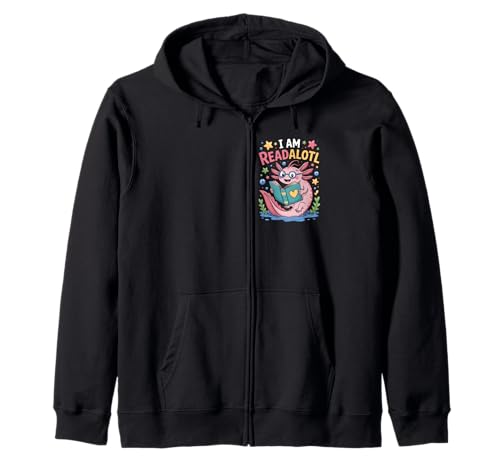 I Am Readalotl Axolotl Lesebuch Bücherwurm Kinder Damen Herren Kapuzenjacke I Am Readalotl Axolotl Lesebuch Bücherwurm Kinder Damen Herren Kapuzenjacke von Fun Axolotl Books Reading Bookworm Boys Girls Kids