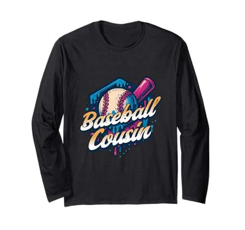 Baseball Cousin Kinder Geburtstag Baseball Drip Ice Cream Family Langarmshirt Baseball Cousin Kinder Geburtstag Baseball Drip Ice Cream Family Langarmshirt von Fun Baseball Birthday Family Matching Gifts Shop