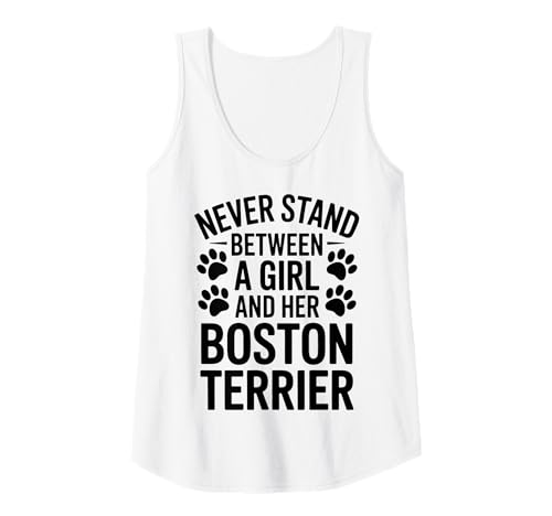 Damen Boston Terrier Mädchen Lustiger Boston Terrier Tank Top von Fun Boston Terrier Cute Boston Terrier Designs