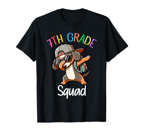 7th Grade Squad Dackel Dabbing Kids Funny Back to School T-Shirt 7th Grade Squad Dackel Dabbing Kids Funny Back to School T-Shirt von Fun Dachshund Team Back to School Kids Boys Girls