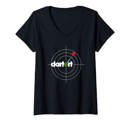 Damen Dartort T-Shirt mit V-Ausschnitt Damen Dartort T-Shirt mit V-Ausschnitt von Fun Dart Shirts