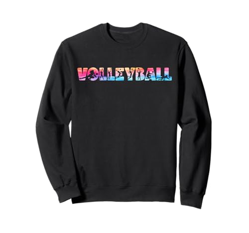 Bump Set Spike Repeat Volleyball Tiedye Shirt für Mädchen Frauen Sweatshirt von Fun Designs for Volleyball Players Boys Girls